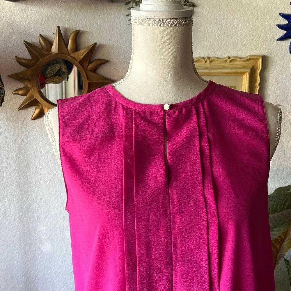 Ellen Tracy Size Small pink Blouse Sleeveless - Picture 2 of 5